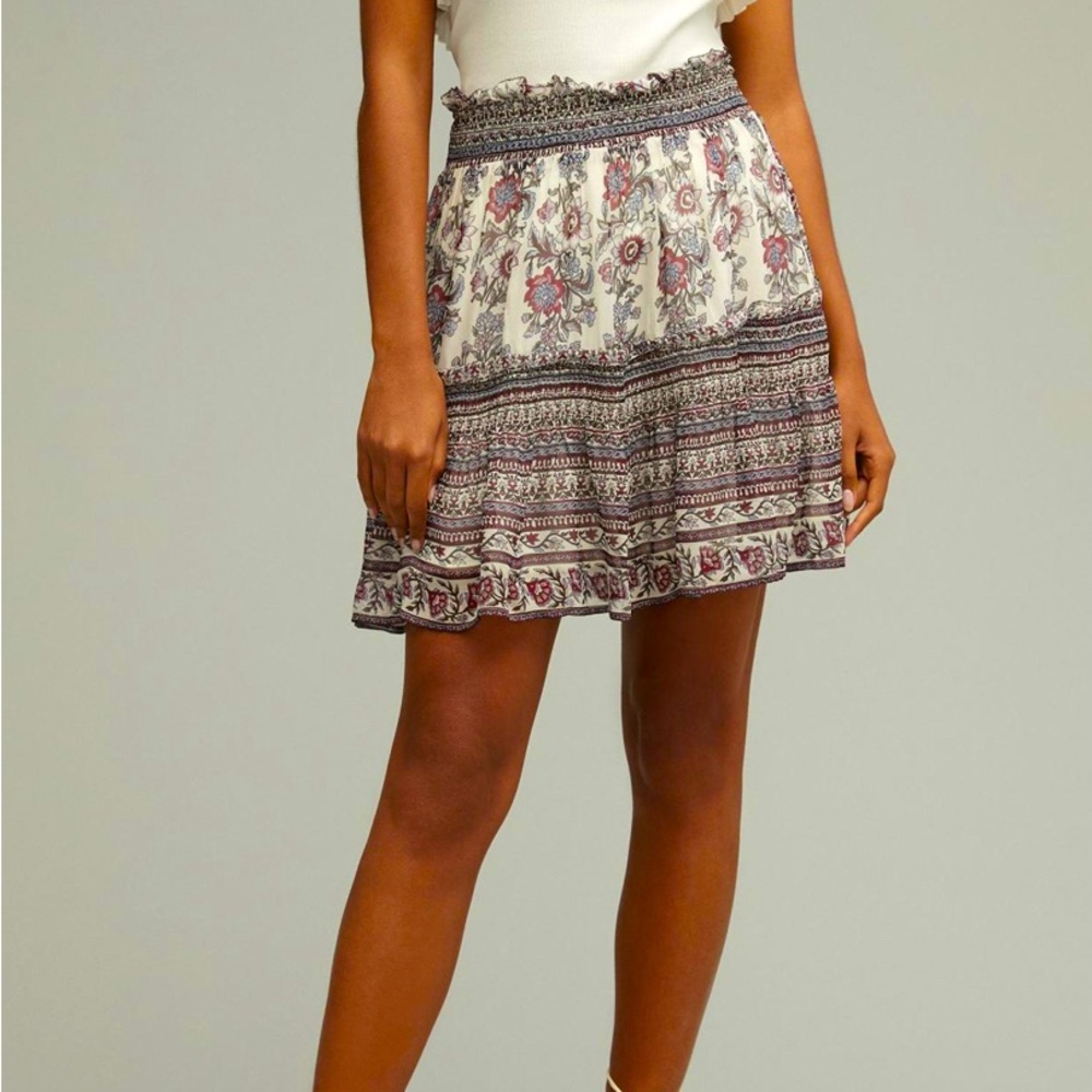 Anthropologie pull on mini skirt